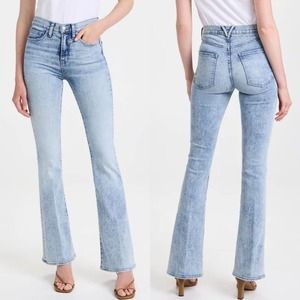 VERONICA BEARD Beverly High Rise Skinny Flare Jeans Size 28 Pebble Stone NWT